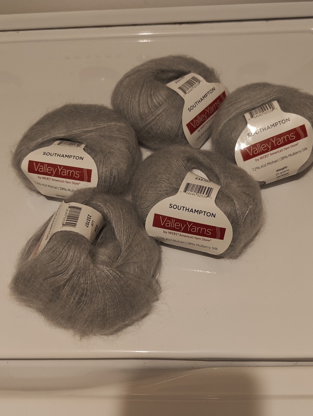 Southampton Lightweight Mohair-Silk Yarn - Gray
